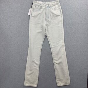 WeWoreWhat The Icon Jean Women 25 Light Icy Wash Rigid Straight Leg WWDB27-01